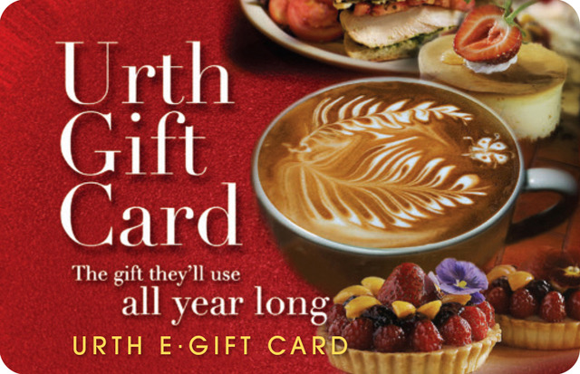 Urth Caffe STD e-gift crd